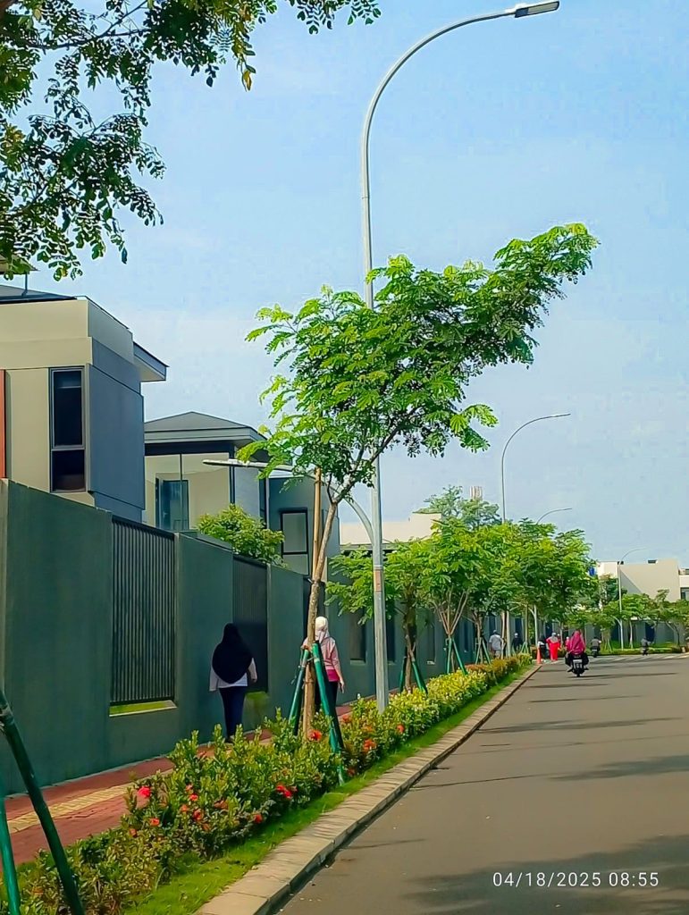 infrastruktur Jogging track public kawasan shila at sawangan