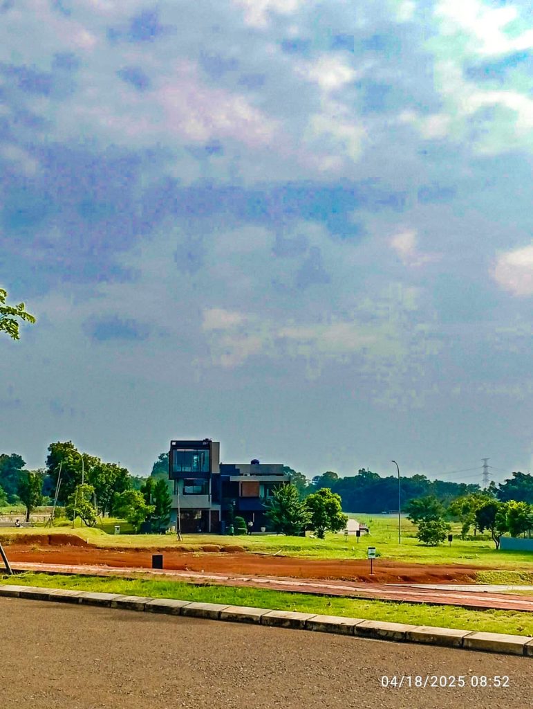 infrastruktur tanah kavling area lake vista laguna soutlake kawasan shila at sawangan